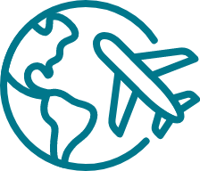 Ícone das viagens e da hotelaria