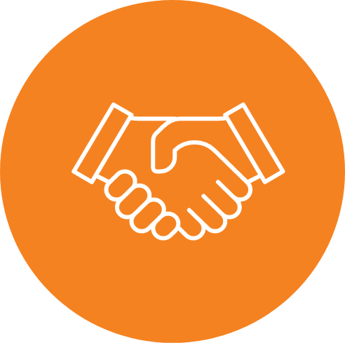 Ícone de mãos apertadas