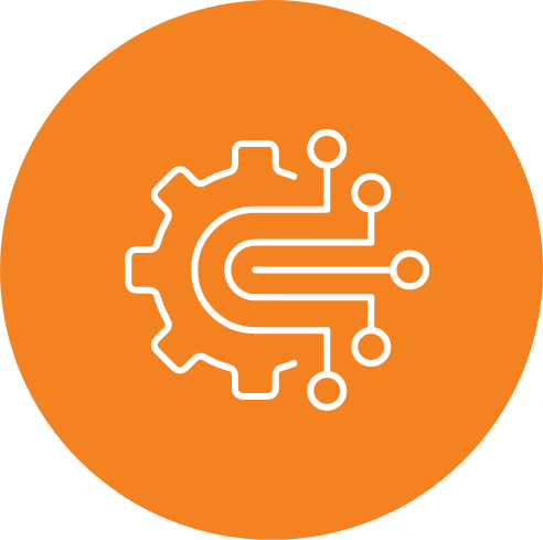 Ícone de integração da roda da máquina