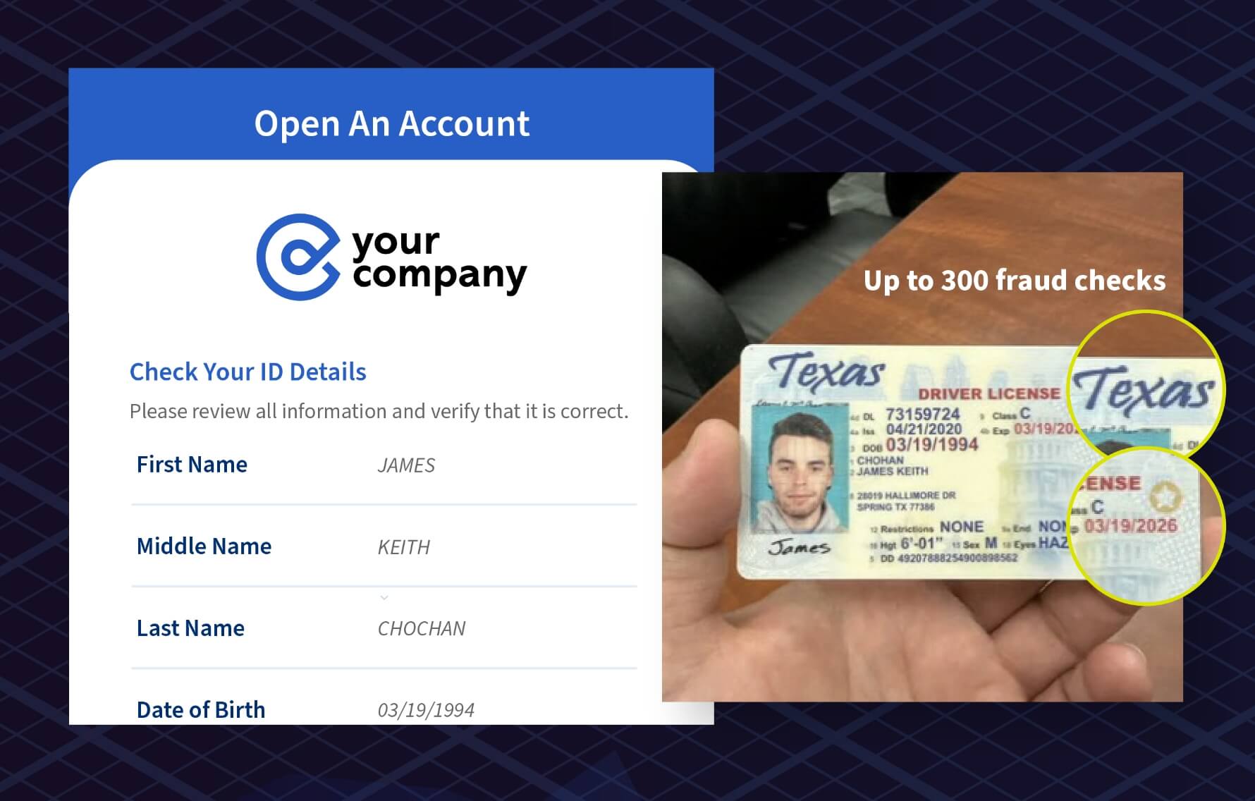 Captura de tela do recurso idverse